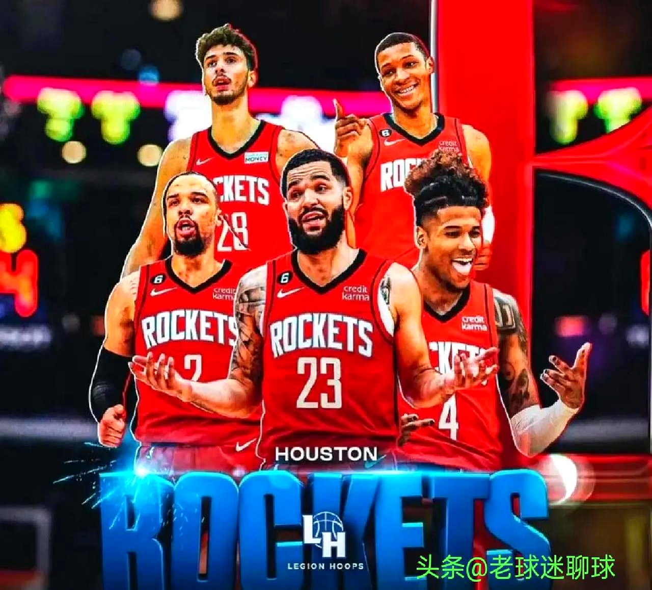 火箭队员集体备战，全队斗志昂扬